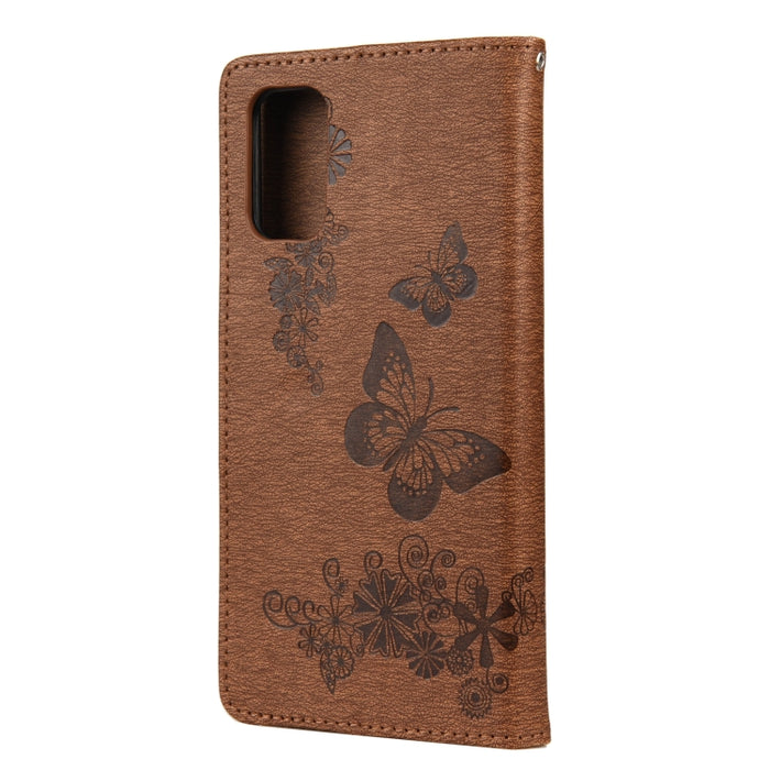 Estuche de cuero con tapa horizontal con estampado de mariposas con soporte, ranuras para tarjetas y billetera, For OPPO Realme 7 Pro 5G, For OPPO Reno4 Pro 5G, For Xiaomi Mi 10T Lite 5G, For Xiaomi Mi 10T Pro 5G, For Xiaomi Mi 10T 5G