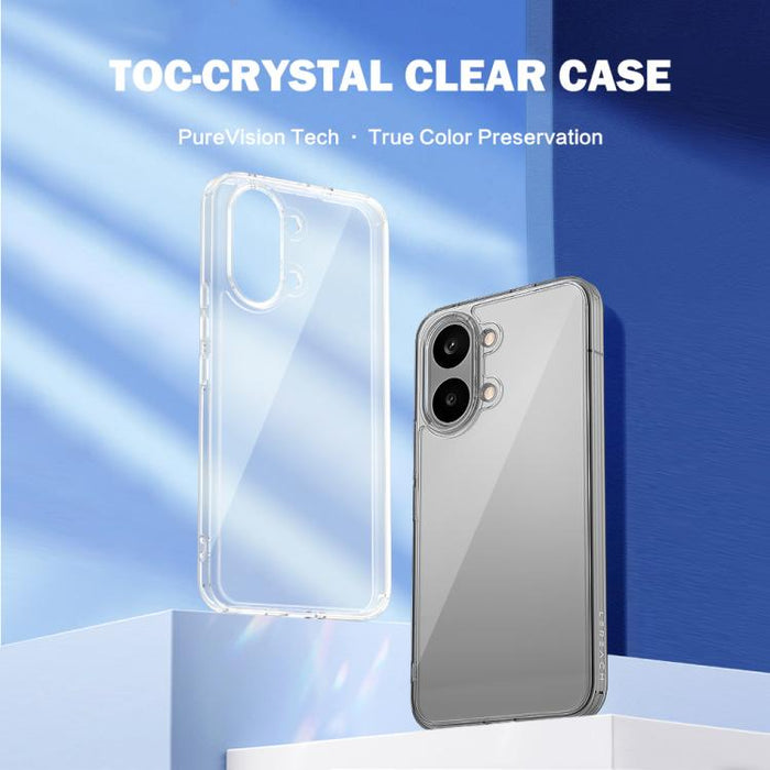 Funda para teléfono LeReach TOC Clear Series de doble material compuesto TPU + acrílico, resistente a los golpes., For Redmi Turbo 5 Max 5G, For Redmi Turbo 5 5G, For Redmi Note 15 Pro+ 5G Global, For Redmi Note 15 5G Global, For Redmi K90 Pro Max     ...