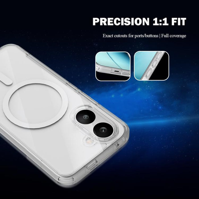 Funda magnética antigolpes LeReach TOC Clear Series de doble compuesto, TPU + acrílico., For Redmi Turbo 5 5G/Poco X8 Pro 5G, For Redmi Turbo 5 Max