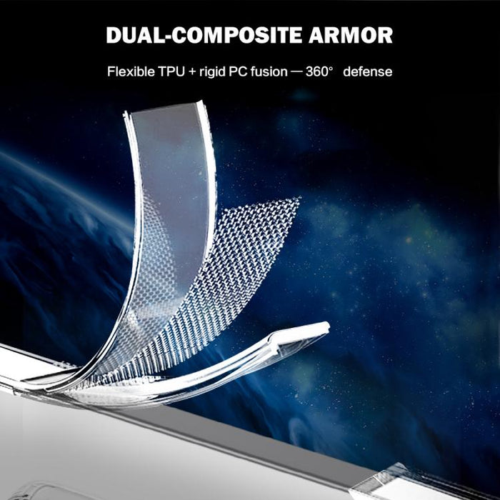 Funda magnética antigolpes LeReach TOC Clear Series de doble compuesto, TPU + acrílico., For Redmi Turbo 5 5G/Poco X8 Pro 5G, For Redmi Turbo 5 Max