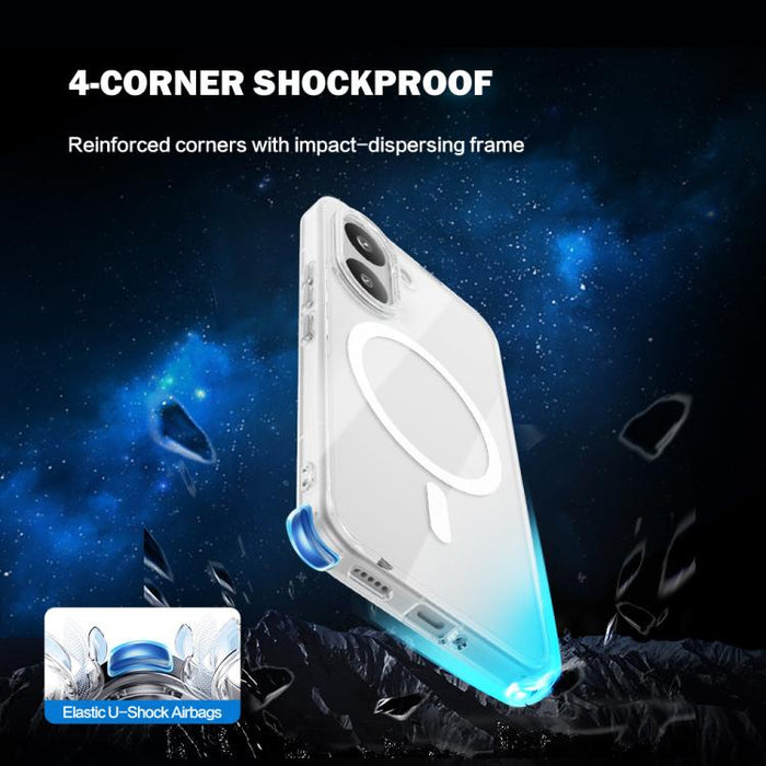 Funda magnética antigolpes LeReach TOC Clear Series de doble compuesto, TPU + acrílico., For Redmi Turbo 5 5G/Poco X8 Pro 5G, For Redmi Turbo 5 Max