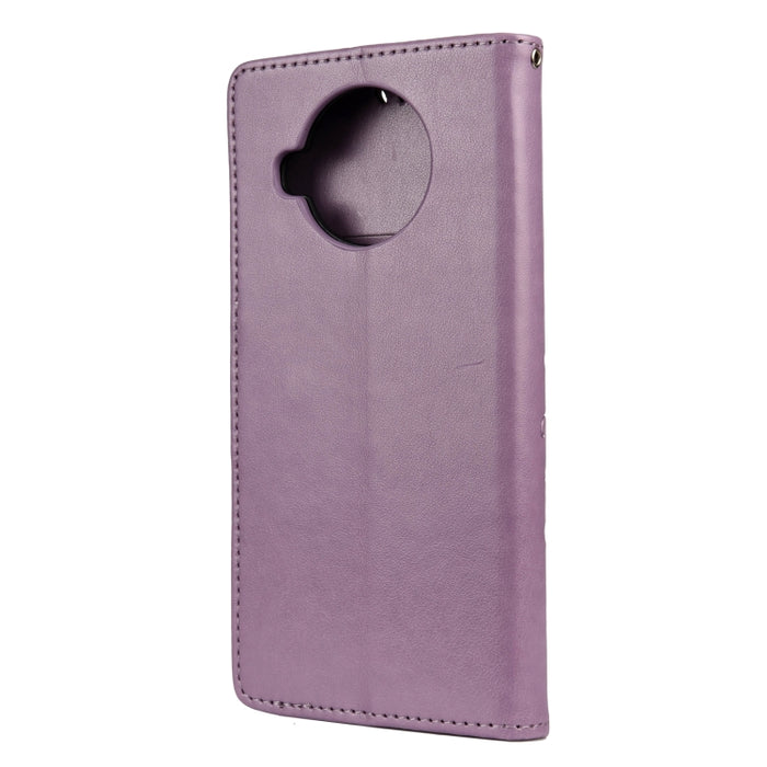 Estuche de cuero con tapa horizontal con estampado de flores y mariposas con soporte, ranuras para tarjetas y billetera, For Xiaomi Mi 10T Lite 5G, For Xiaomi Mi 10T Pro 5G, For Xiaomi Mi 10T 5G