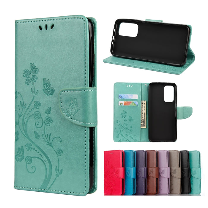 Estuche de cuero con tapa horizontal con estampado de flores y mariposas con soporte, ranuras para tarjetas y billetera, For Xiaomi Mi 10T Lite 5G, For Xiaomi Mi 10T Pro 5G, For Xiaomi Mi 10T 5G