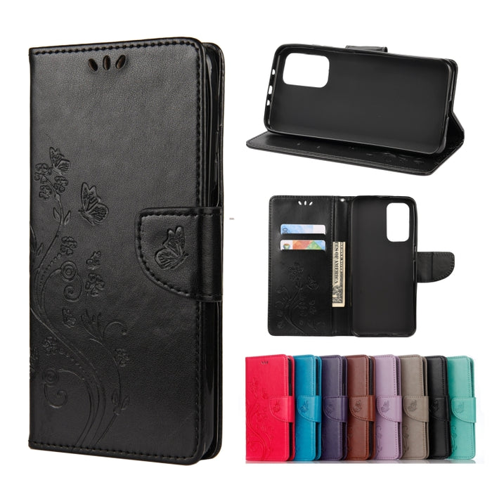 Estuche de cuero con tapa horizontal con estampado de flores y mariposas con soporte, ranuras para tarjetas y billetera, For Xiaomi Mi 10T Lite 5G, For Xiaomi Mi 10T Pro 5G, For Xiaomi Mi 10T 5G
