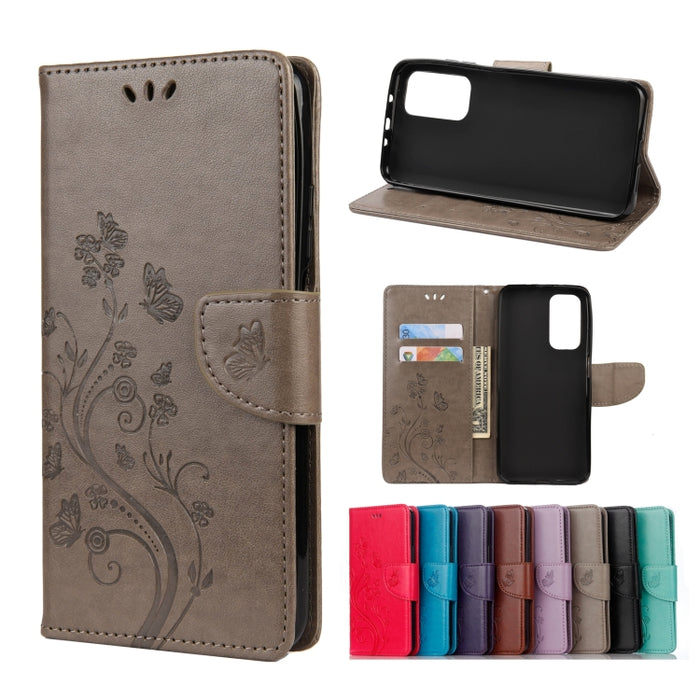 Estuche de cuero con tapa horizontal con estampado de flores y mariposas con soporte, ranuras para tarjetas y billetera, For Xiaomi Mi 10T Lite 5G, For Xiaomi Mi 10T Pro 5G, For Xiaomi Mi 10T 5G