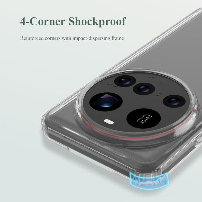 Funda para teléfono LeReach TOC Clear Series de doble material compuesto TPU + acrílico, resistente a los golpes., For Xiaomi 15 Ultra, For Xiaomi 15, For Xiaomi 14T Pro, For Xiaomi 14T