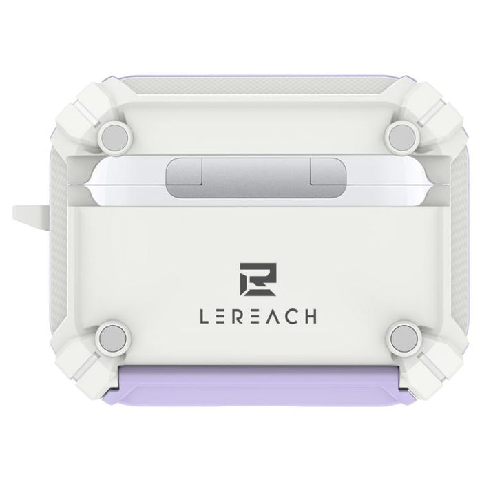 Estuche para auriculares inalámbricos LeReach Mega Series Dawn Armor Edition con soporte, For AirPods Pro 3