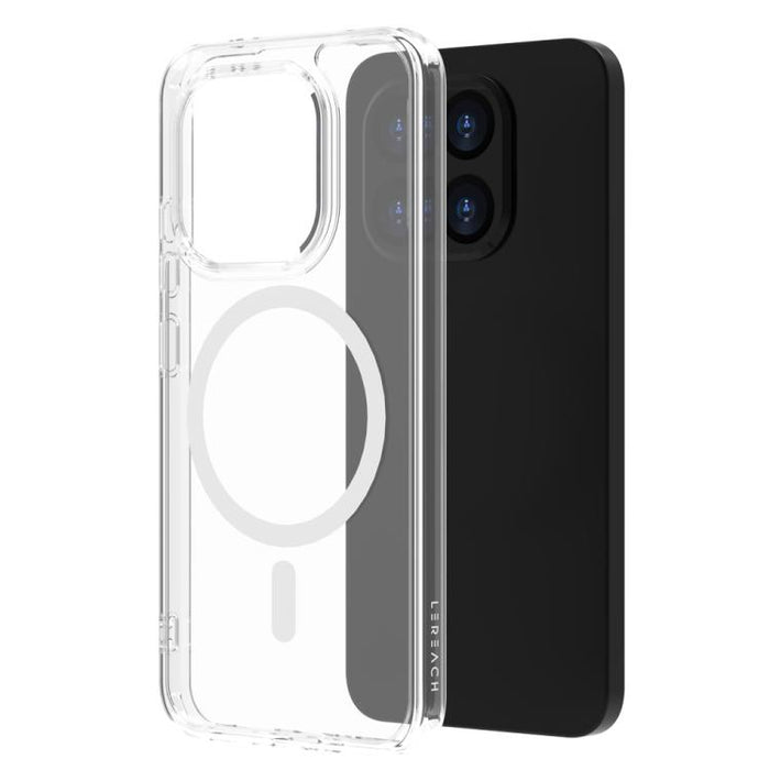 Funda magnética antigolpes LeReach TOC Clear Series de doble compuesto, TPU + acrílico., For Xiaomi Poco X8 Pro Max 5G, For Xiaomi Poco X8 Pro 5G, For Xiaomi 15T Pro 5G, For Xiaomi 15T 5G