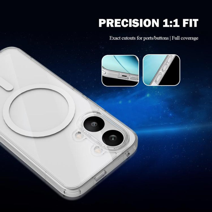 Funda magnética antigolpes LeReach TOC Clear Series de doble compuesto, TPU + acrílico., For Xiaomi Poco X8 Pro Max 5G, For Xiaomi Poco X8 Pro 5G, For Xiaomi 15T Pro 5G, For Xiaomi 15T 5G