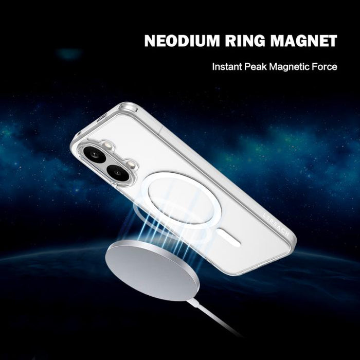 Funda magnética antigolpes LeReach TOC Clear Series de doble compuesto, TPU + acrílico., For Xiaomi Poco X8 Pro Max 5G, For Xiaomi Poco X8 Pro 5G, For Xiaomi 15T Pro 5G, For Xiaomi 15T 5G