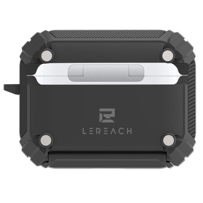 Estuche para auriculares inalámbricos LeReach Mega Series Armor Edition con soporte, For AirPods Pro 3