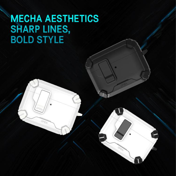Estuche para auriculares inalámbricos LeReach Mega Series Armor Edition con soporte, For AirPods Pro 3