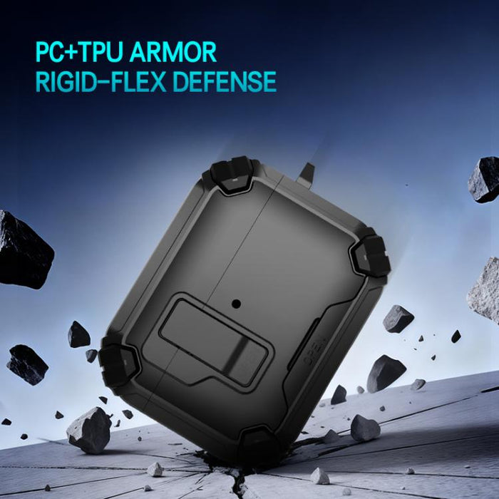 Estuche para auriculares inalámbricos LeReach Mega Series Armor Edition con soporte, For AirPods Pro 3