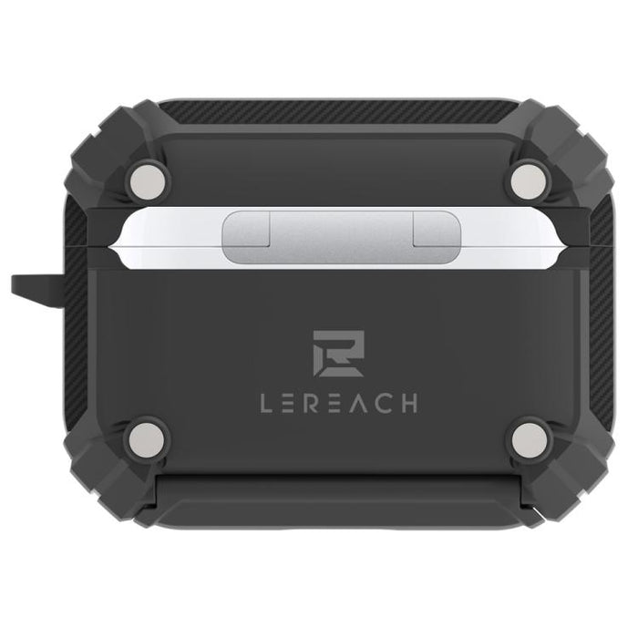 Estuche para auriculares inalámbricos LeReach Mega Series Fiber Armor Edition con soporte, For AirPods Pro 3