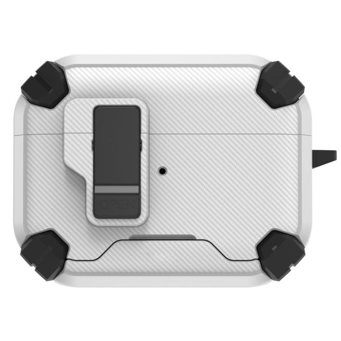 Estuche para auriculares inalámbricos LeReach Mega Series Fiber Armor Edition con soporte, For AirPods Pro 3