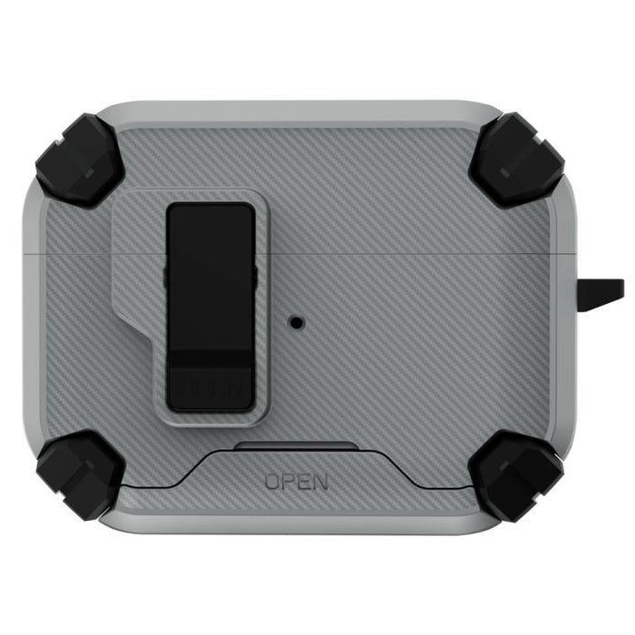 Estuche para auriculares inalámbricos LeReach Mega Series Fiber Armor Edition con soporte, For AirPods Pro 3