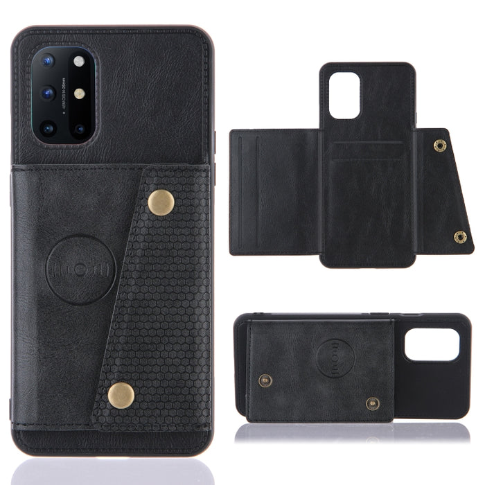 Estuche protector magnético a prueba de golpes con doble hebilla PU + TPU con ranuras para tarjetas y soporte, For OnePlus 8T, For OPPO F17 Pro, For OPPO Realme 7 5G, For OPPO Realme 7i, For OPPO Realme 7 Pro, For Xiaomi Poco X3