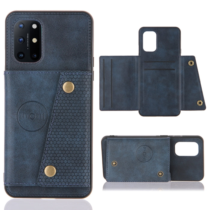 Estuche protector magnético a prueba de golpes con doble hebilla PU + TPU con ranuras para tarjetas y soporte, For OnePlus 8T, For OPPO F17 Pro, For OPPO Realme 7 5G, For OPPO Realme 7i, For OPPO Realme 7 Pro, For Xiaomi Poco X3