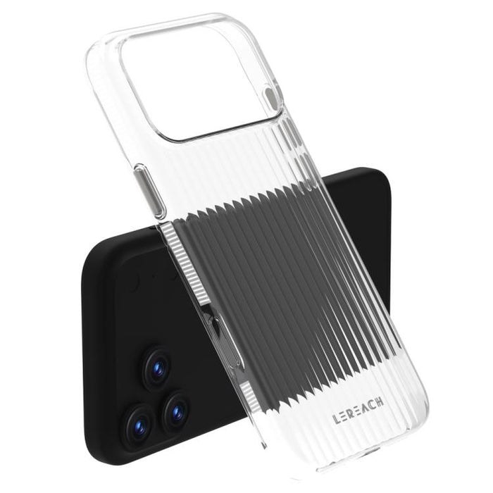 Funda antideslizante de doble cara para teléfono LeReach TOC Icicle Series Ice Mist, For iPhone 17 Pro Max, For iPhone 17 Pro, For iPhone 17, For iPhone Air