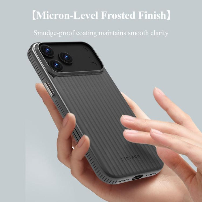 Funda antideslizante de doble cara para teléfono LeReach TOC Icicle Series Ice Mist, For iPhone 17 Pro Max, For iPhone 17 Pro, For iPhone 17, For iPhone Air