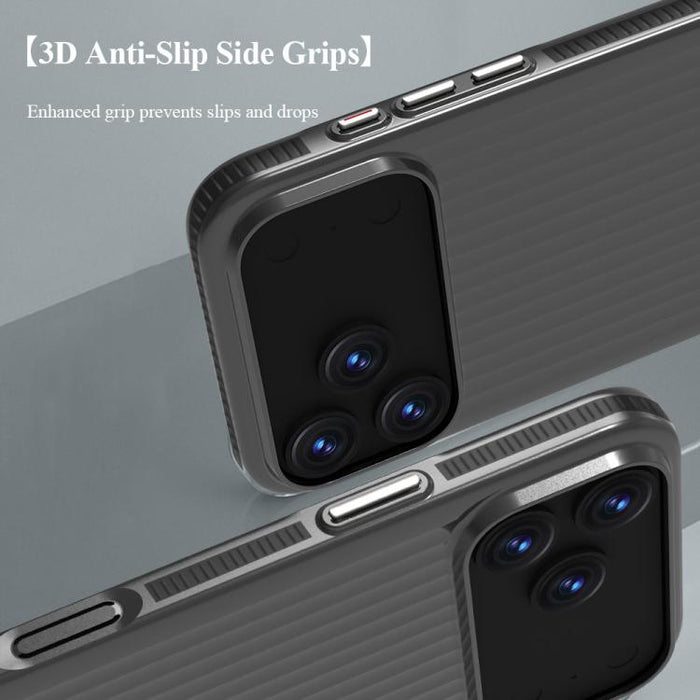 Funda antideslizante de doble cara para teléfono LeReach TOC Icicle Series Ice Mist, For iPhone 17 Pro Max, For iPhone 17 Pro, For iPhone 17, For iPhone Air