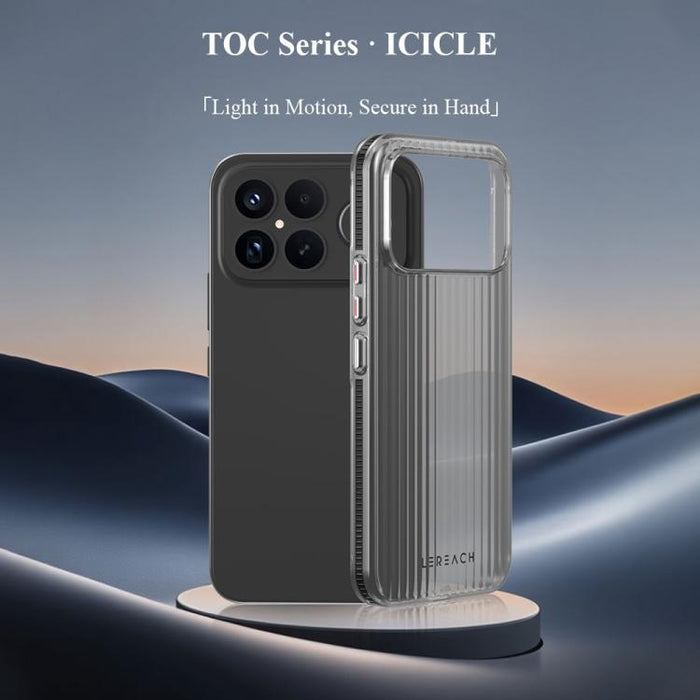 Funda antideslizante de doble cara para teléfono LeReach TOC Icicle Series Ice Mist, For Redmi K90 Pro Max, For Redmi K90 / Poco F8 Pro 5G