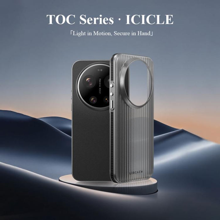 Funda antideslizante de doble cara para teléfono LeReach TOC Icicle Series Ice Mist, For Xiaomi 17 Ultra, For Xiaomi 17 Pro Max, For Xiaomi 17 Pro, For Xiaomi 17