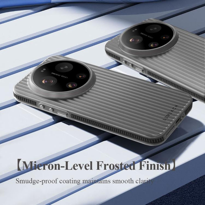 Funda antideslizante de doble cara para teléfono LeReach TOC Icicle Series Ice Mist, For Xiaomi 17 Ultra, For Xiaomi 17 Pro Max, For Xiaomi 17 Pro, For Xiaomi 17