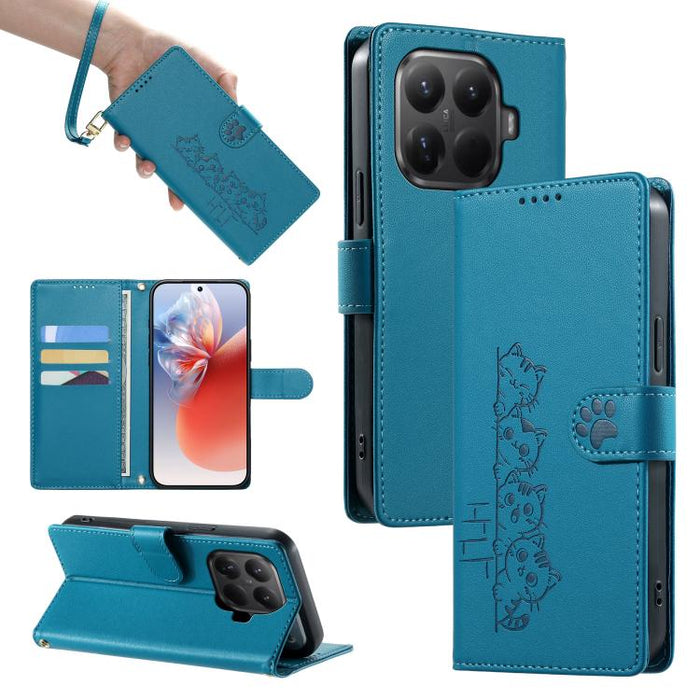 Funda para teléfono de piel vegana con cierre magnético y diseño de lindos gatos., For Xiaomi 17 Max, For Xiaomi 17T Pro 5G, For Xiaomi 17T 5G, For Xiaomi Poco X8 Pro Max / Redmi Turbo 5 Max, For Xiaomi Poco X8 Pro 5G / Redmi Turbo 5 5G                ...