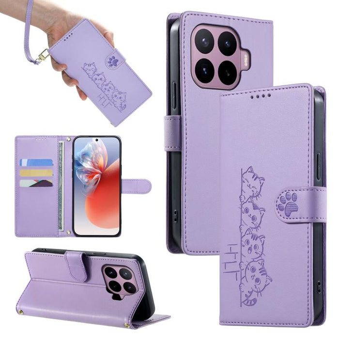 Funda para teléfono de piel vegana con cierre magnético y diseño de lindos gatos., For Xiaomi 17 Max, For Xiaomi 17T Pro 5G, For Xiaomi 17T 5G, For Xiaomi Poco X8 Pro Max / Redmi Turbo 5 Max, For Xiaomi Poco X8 Pro 5G / Redmi Turbo 5 5G                ...