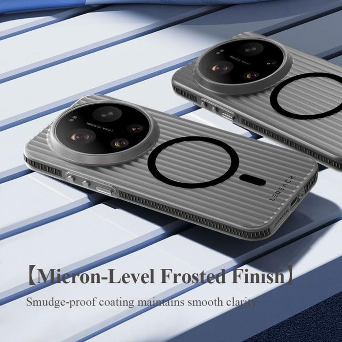 Funda magnética antideslizante de doble cara para teléfono LeReach TOC Icicle Series Ice Mist, For Xiaomi 17 Ultra, For Xiaomi 17 Pro Max, For Xiaomi 17 Pro, For Xiaomi 17