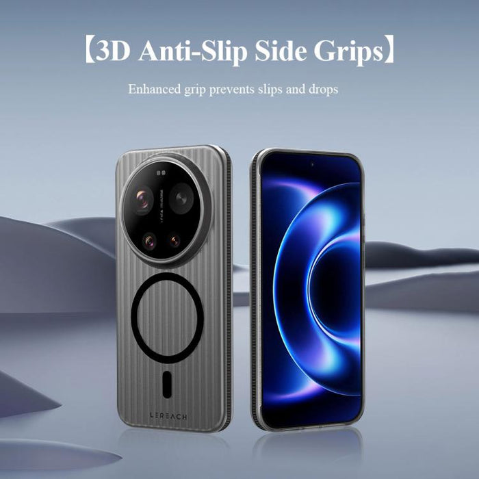 Funda magnética antideslizante de doble cara para teléfono LeReach TOC Icicle Series Ice Mist, For Xiaomi 17 Ultra, For Xiaomi 17 Pro Max, For Xiaomi 17 Pro, For Xiaomi 17