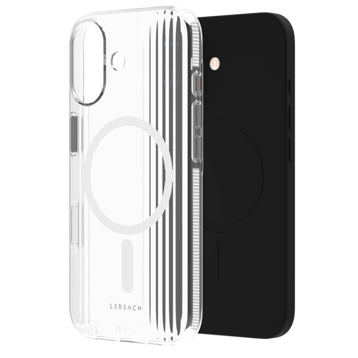 Funda magnética antideslizante de doble cara para teléfono LeReach TOC Icicle Series Ice Mist, For iPhone 17 Pro Max, For iPhone 17 Pro, For iPhone 17, For iPhone Air
