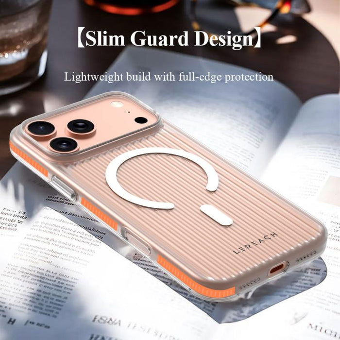 Funda magnética antideslizante de doble cara para teléfono LeReach TOC Icicle Series Ice Mist, For iPhone 17 Pro Max, For iPhone 17 Pro, For iPhone 17, For iPhone Air