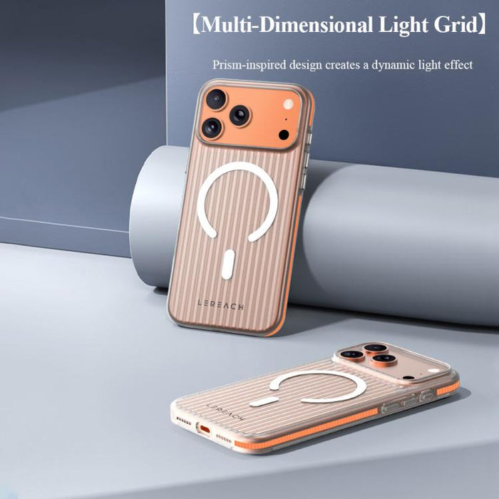 Funda magnética antideslizante de doble cara para teléfono LeReach TOC Icicle Series Ice Mist, For iPhone 17 Pro Max, For iPhone 17 Pro, For iPhone 17, For iPhone Air