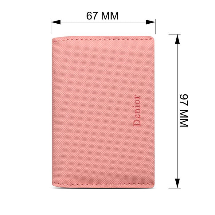 Cartera magnética con tarjetero Denior V26 con textura de piel vegana