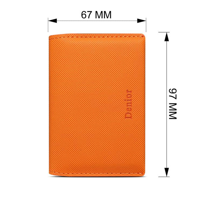 Cartera magnética con tarjetero Denior V26 con textura de piel vegana