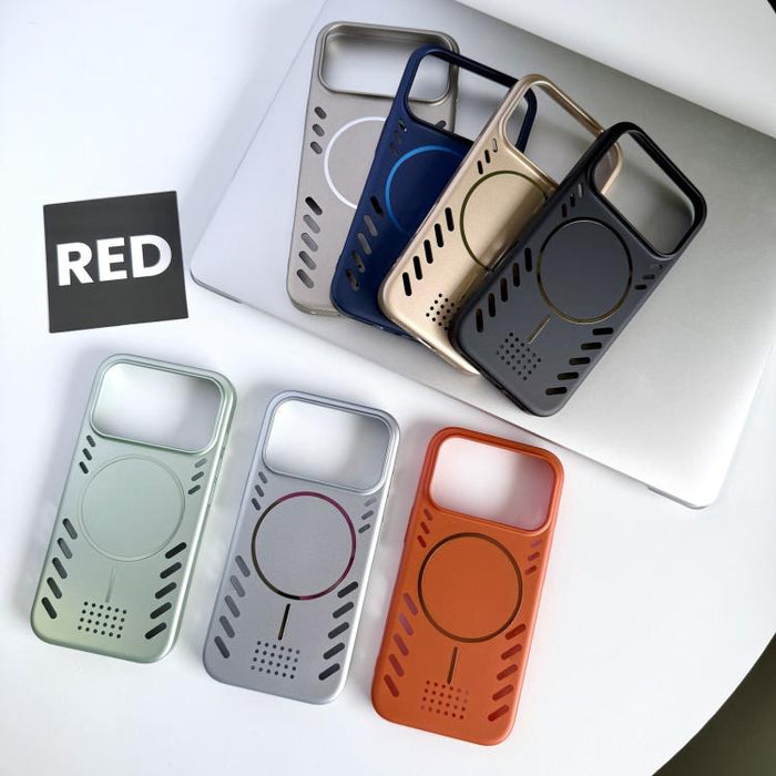 Funda magnética para teléfono de PC con pintura metálica y refrigeración, For iPhone 13 Pro, For iPhone 13