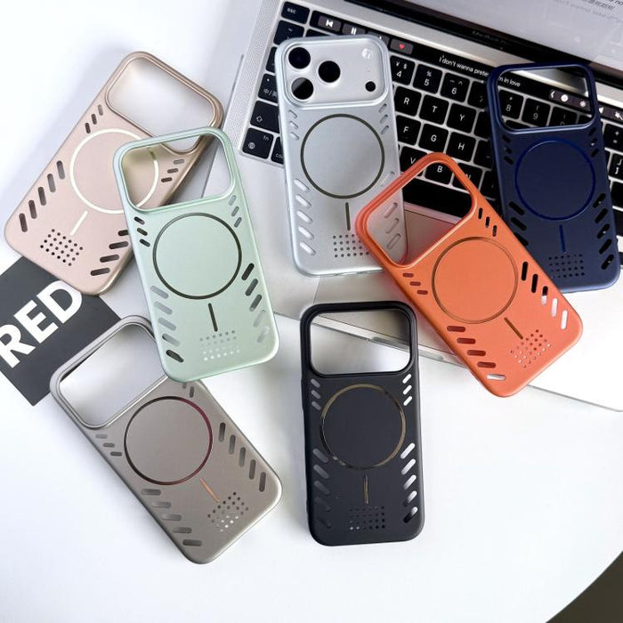 Funda magnética para teléfono de PC con pintura metálica y refrigeración, For iPhone 13 Pro, For iPhone 13