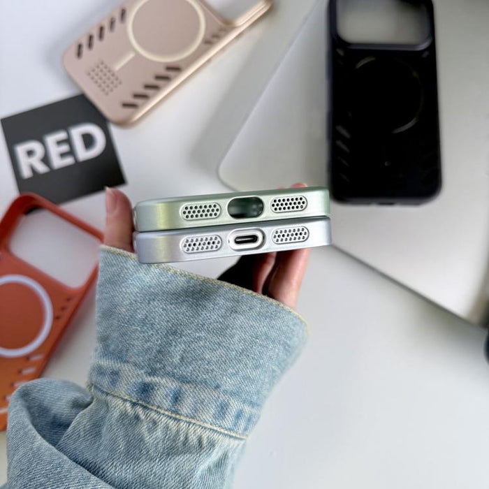 Funda magnética para teléfono de PC con pintura metálica y refrigeración, For iPhone 13 Pro, For iPhone 13