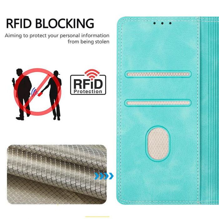 Funda para teléfono de piel vegana bicolor con bloqueo RFID y tacto agradable., For iPhone 11, For iPhone 11 Pro