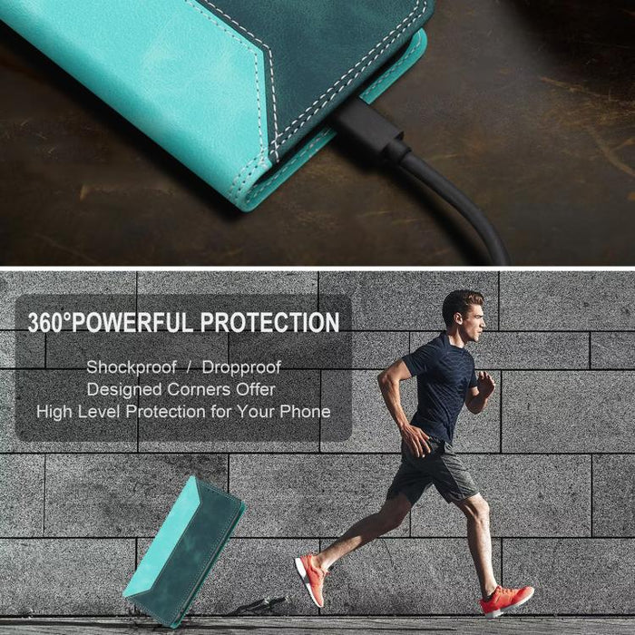 Funda para teléfono de piel vegana bicolor con bloqueo RFID y tacto agradable., For iPhone 11, For iPhone 11 Pro