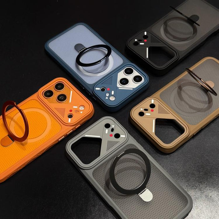 Funda magnética para teléfono con soporte giratorio Ice Armor, For iPhone 12 Pro Max, For iPhone 12 Pro, For iPhone 11