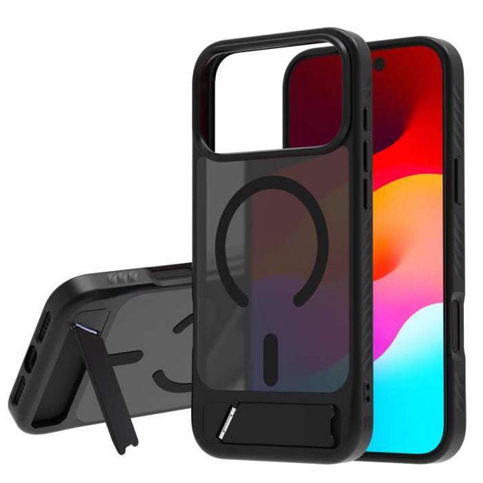Funda magnética para teléfono LeReach Le-Chic Series con soporte oculto en forma de C, For iPhone 17 Pro Max
