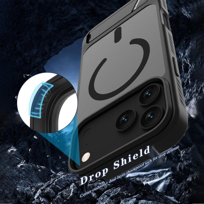 Funda magnética para teléfono LeReach Le-Chic Series con soporte oculto en forma de C, For iPhone 17 Pro Max