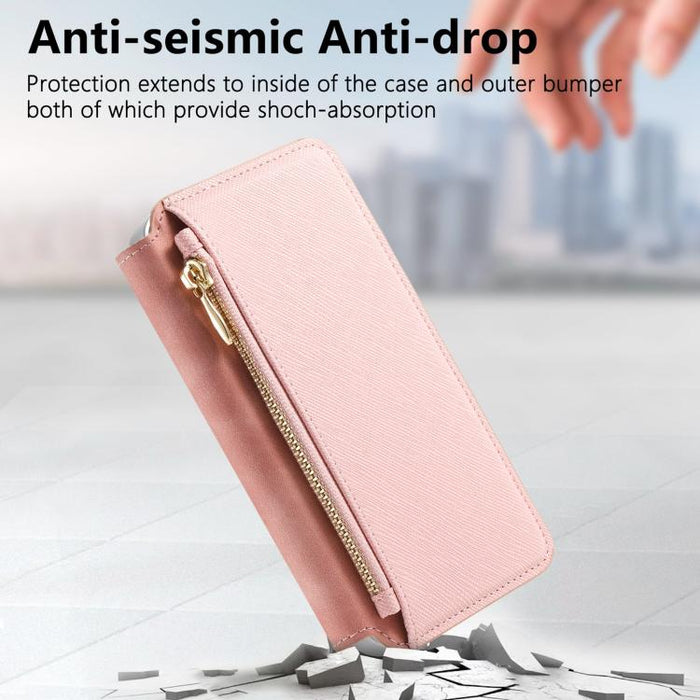 Funda para teléfono CaseNeo Precision Hole con cierre magnético y borde plateado, fabricada en piel vegana de grano cruzado., For Redmi Turbo 4 Pro, For Redmi Turbo 4, For Redmi Note 14 5G