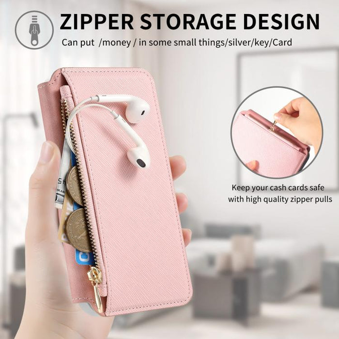 Funda para teléfono CaseNeo Precision Hole con cierre magnético y borde plateado, fabricada en piel vegana de grano cruzado., For Redmi Turbo 4 Pro, For Redmi Turbo 4, For Redmi Note 14 5G