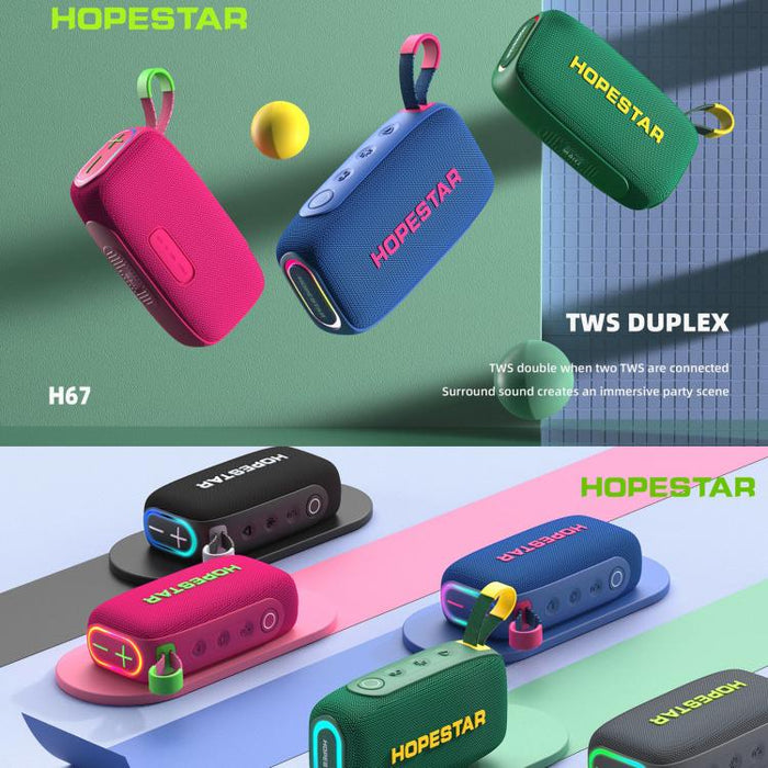 Altavoz inalámbrico Bluetooth HOPESTAR H67 de 30 W para exteriores, resistente al agua (IPX7).