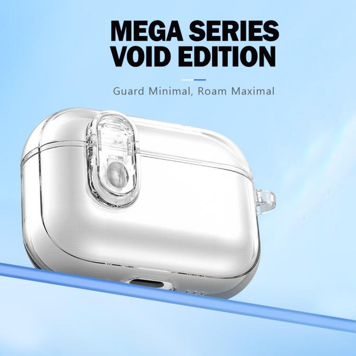 Estuche transparente para auriculares inalámbricos LeReach Mega Series con gancho, For AirPods Pro 3