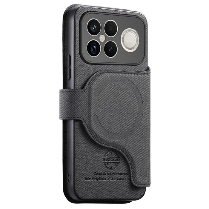 Funda de cuero para teléfono con cremallera, diseño de sarga, MagSafe RFID y protección antirrobo., For Redmi K90 Pro Max / Poco F8 Ultra, For Redmi Turbo 5 Max / Poco X8 Pro Max, For Redmi Turbo 5 5G / Poco X8 Pro 5G, For Redmi K90 / Poco F8 Pro 5G   ...